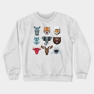 Wild animal Collection Crewneck Sweatshirt